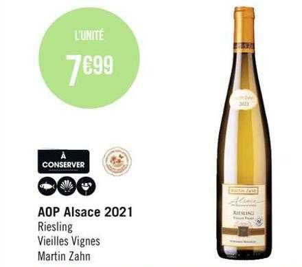 aop alsace 2021 riesling vieilles vignes martin zahn