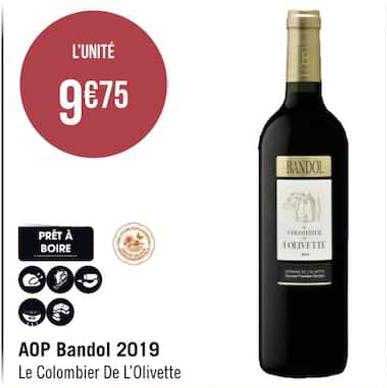 Aop Bandol 2019 Le Colombier De L'olivette