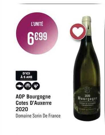 aop bourgogne cotes d'auxerre 2020