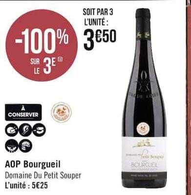 aop bourgueil domaine du petit souper -100% sur le 3e