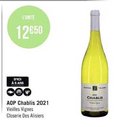 aop chablis 2021 vieilles vignes closerie des alisiers
