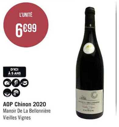 aop chinon 2020 manoir de la bellonnière vieilles vignes
