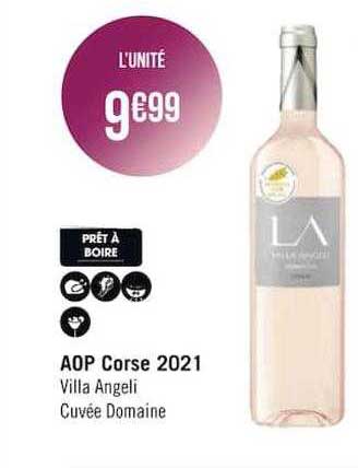 aop corse 2021 villa angeli cuvée domaine