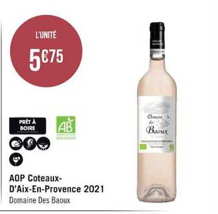 aop coteaux-d'aix-en-provence 2021