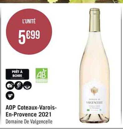aop coteaux-varois-en-provence 2021