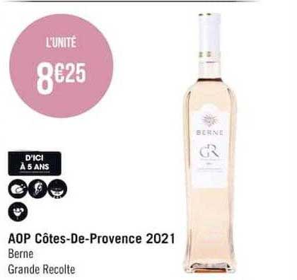aop côtes-de-provence 2021 berne grande recolte