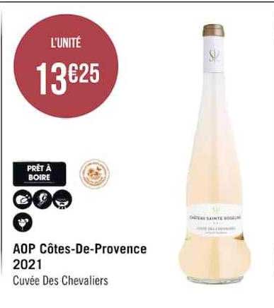 aop côtes-de-provence 2021 cuvée des chevaliers