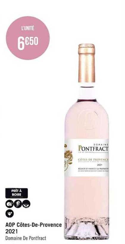 aop côtes-de-provence 2021 domaine de pontfract