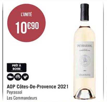 aop côtes-de-provence 2021 peyrassol les commandeurs