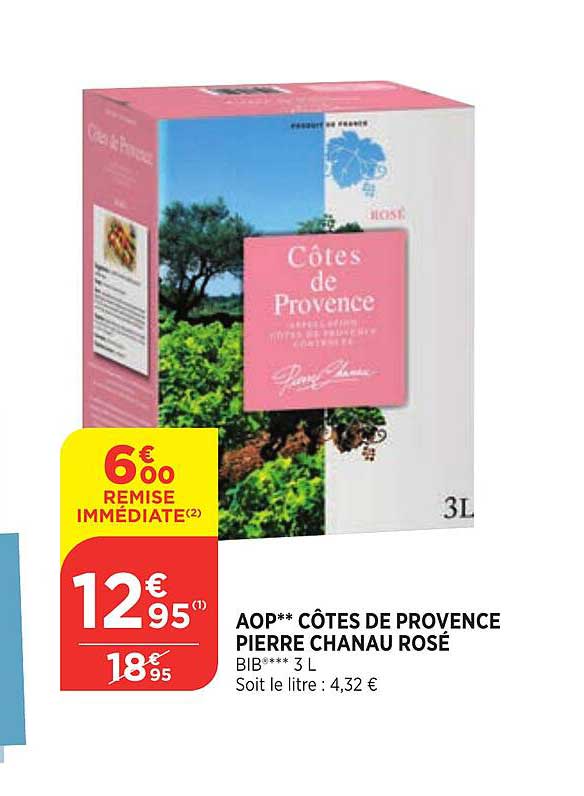 Aop Côtes De Provence Pierre Chanau Rosé
