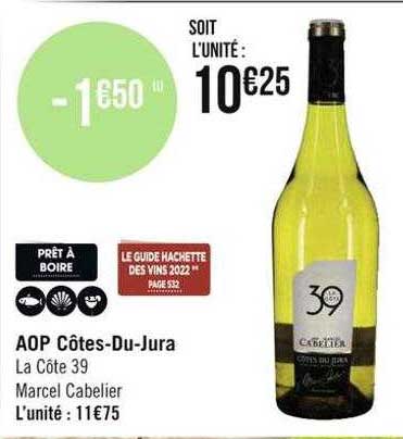 aop côtes-du-jura la côtes 39 marcel cabelier
