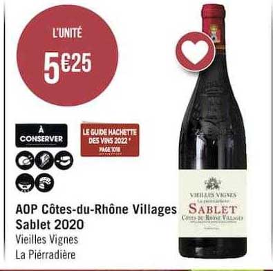 aop côtes-du-rhône villages sablet 2020