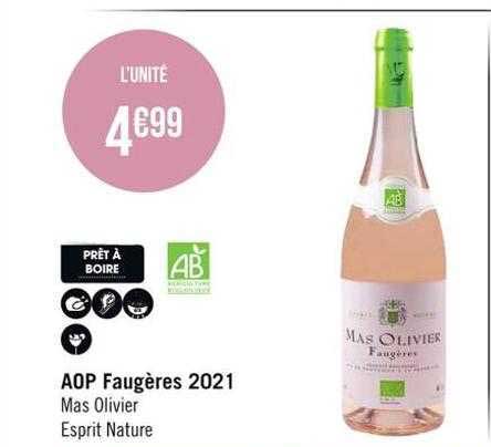 aop faugères 2021 mas olivier esprit nature