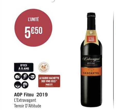 aop fitou 2019 l'extravagant terroir d'altitude