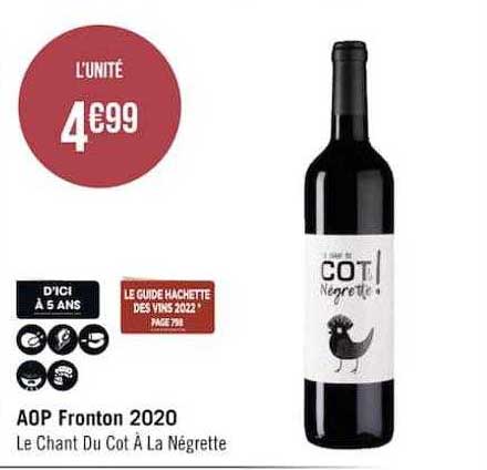 aop fronton 2020 le chant du cot à la négrette