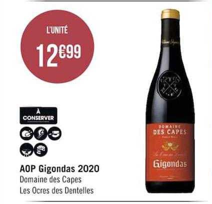 aop gigondas 2020 domaine des capes les ocres des dentelles