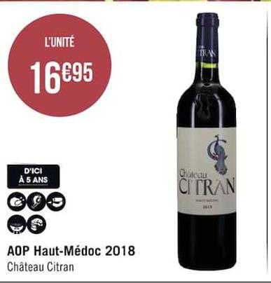 aop haut-médoc 2018 château citran
