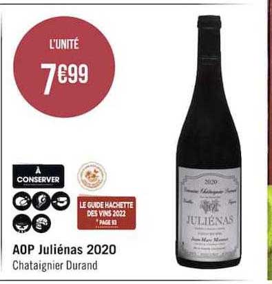 aop juliénas 2020 chataignier durand