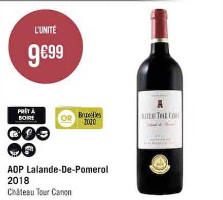 aop lalande-de-pomerol 2018 château tour canon