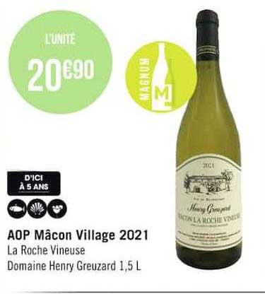 aop mâcon village 2021 la roche vineuse domaine henry greuzard