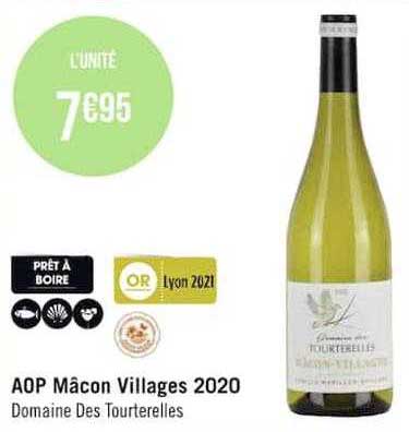 aop mâcon villages 2020 domaine des tourterelles