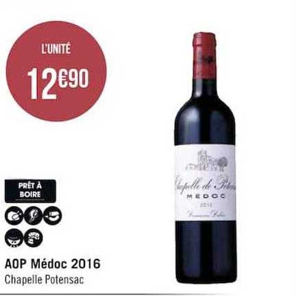aop médoc 2016 chapelle potensac