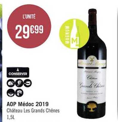aop médoc 2019 château les grands chênes