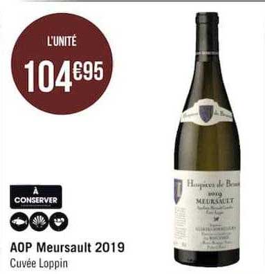 Aop Meursault 2019 Cuvée Loppin