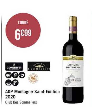 aop montagne-saint-emilion 2020 club des sommeliers