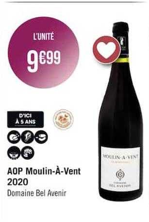aop moulin-à-vent 2020 domaine bel avenir
