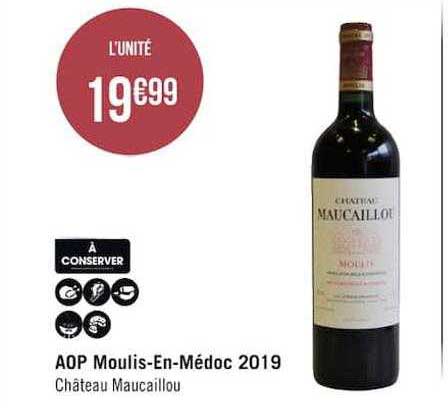 aop moulis-en-médoc 2019 château maucaillou