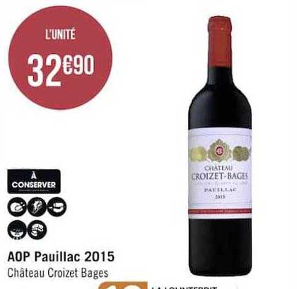aop pauillac 2015 château croizet bages