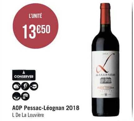 aop pessac-léognan 2018 l de la louvière