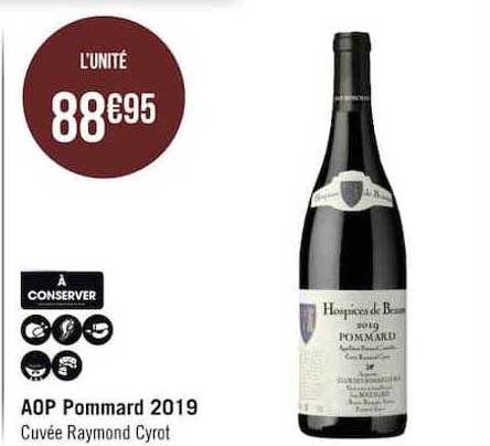 aop pommard 2019 cuvée raymond cyrot
