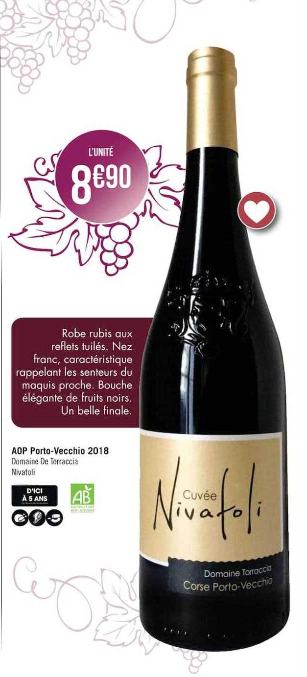 Aop Porto-vecchio 2018 Domaine De Torracia Nivatoli