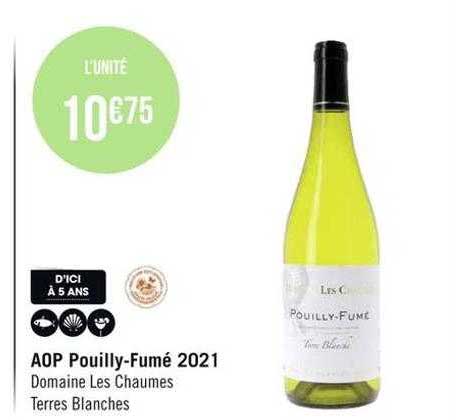 aop pouilly-fumé 2021 domaines les chaumes terres blanches