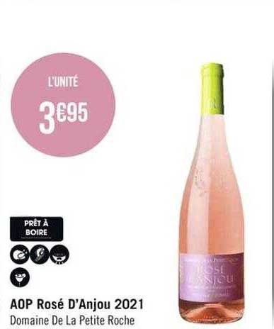 aop rosé d'anjou 2021 domaine de la petite roche