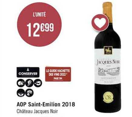 aop saint-emilion 2018 château jacques noir
