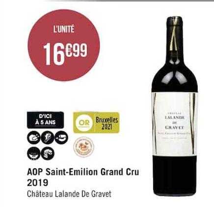 aop saint-emilion grand cru 2019 château lalande de gravet