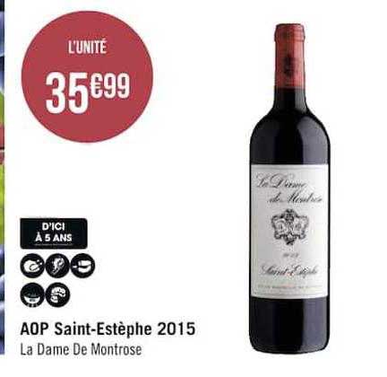 aop saint-estèphe 2015 la dame de montrose