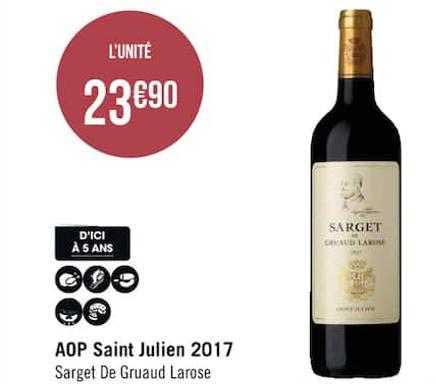 aop saint julien 2017 sarget de gruaud larose
