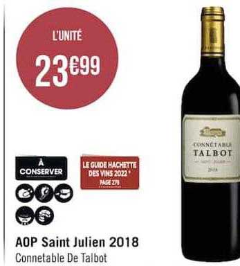 aop saint julien 2018 connetable de talbot