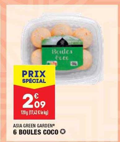 Asia Green Garden 6 Boules Coco