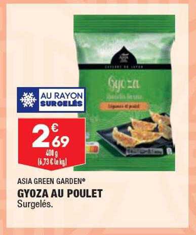 asia green garden gyoza au poulet