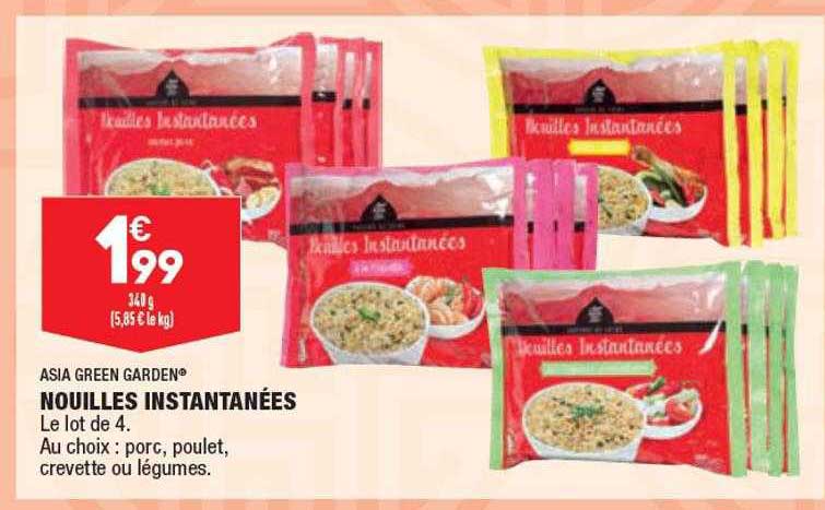 asia green garden nouilles instantanées