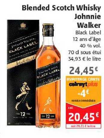 blended scotch whisky johnnie walker