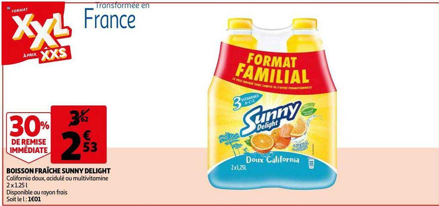 Boisson Fraîche Sunny Delight 30% De Remise Immédiate