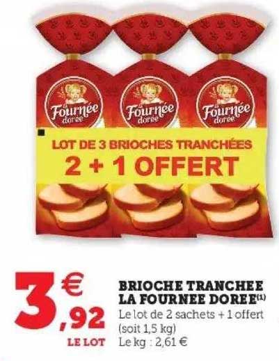 brioche tranchée la fournée dorée