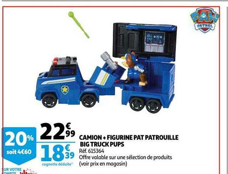 camion + figurine pat patrouille big truck pups