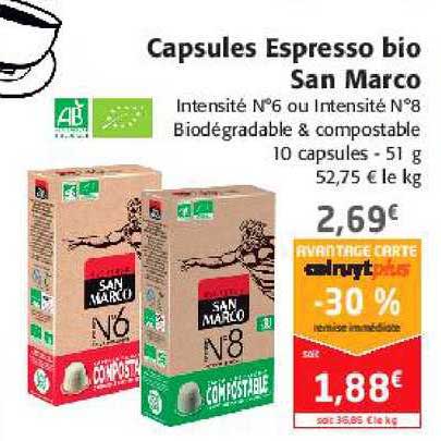 Capsules Espresso Bio San Marco
